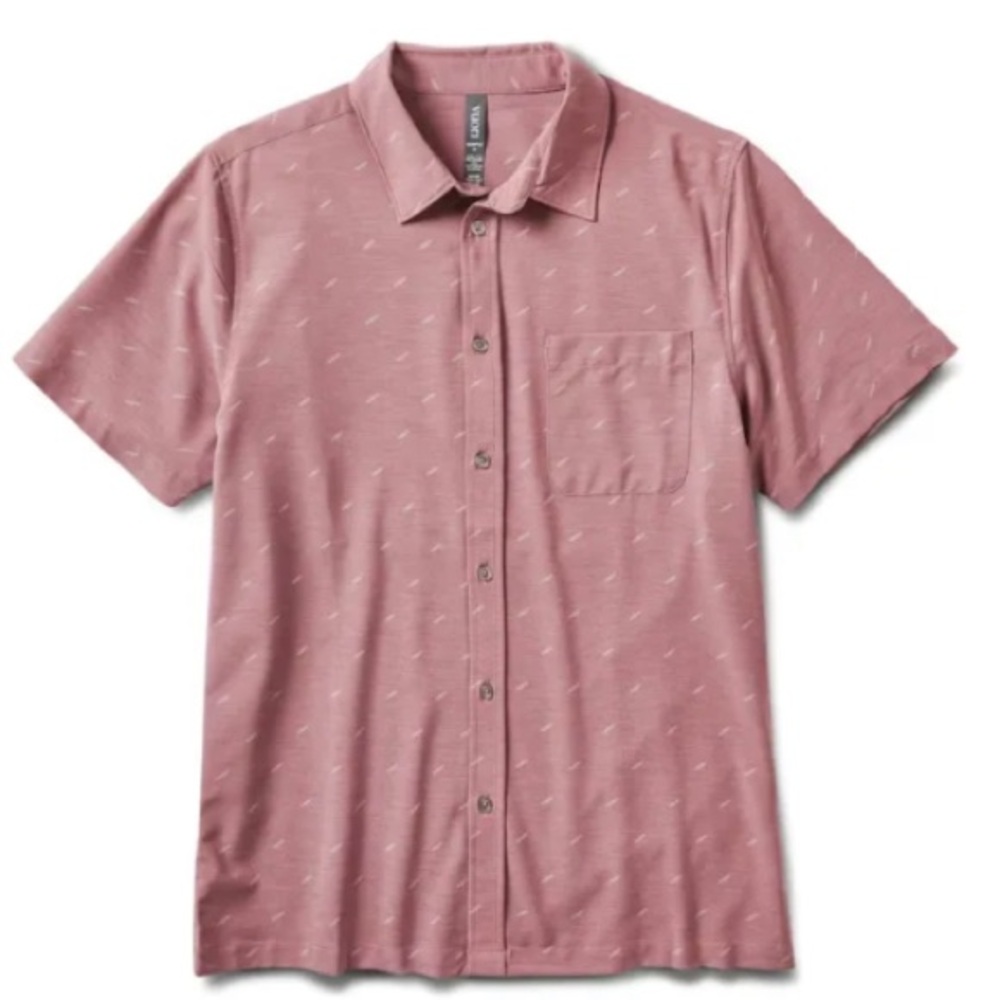 Men's Pink Casual Button Down Shirt